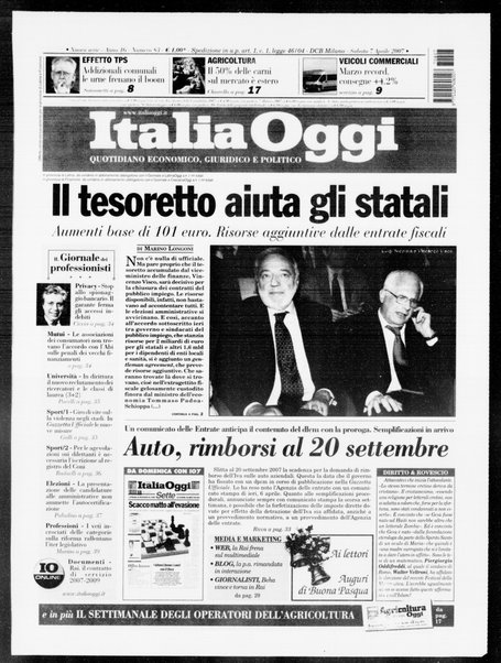 Italia oggi : quotidiano di economia finanza e politica